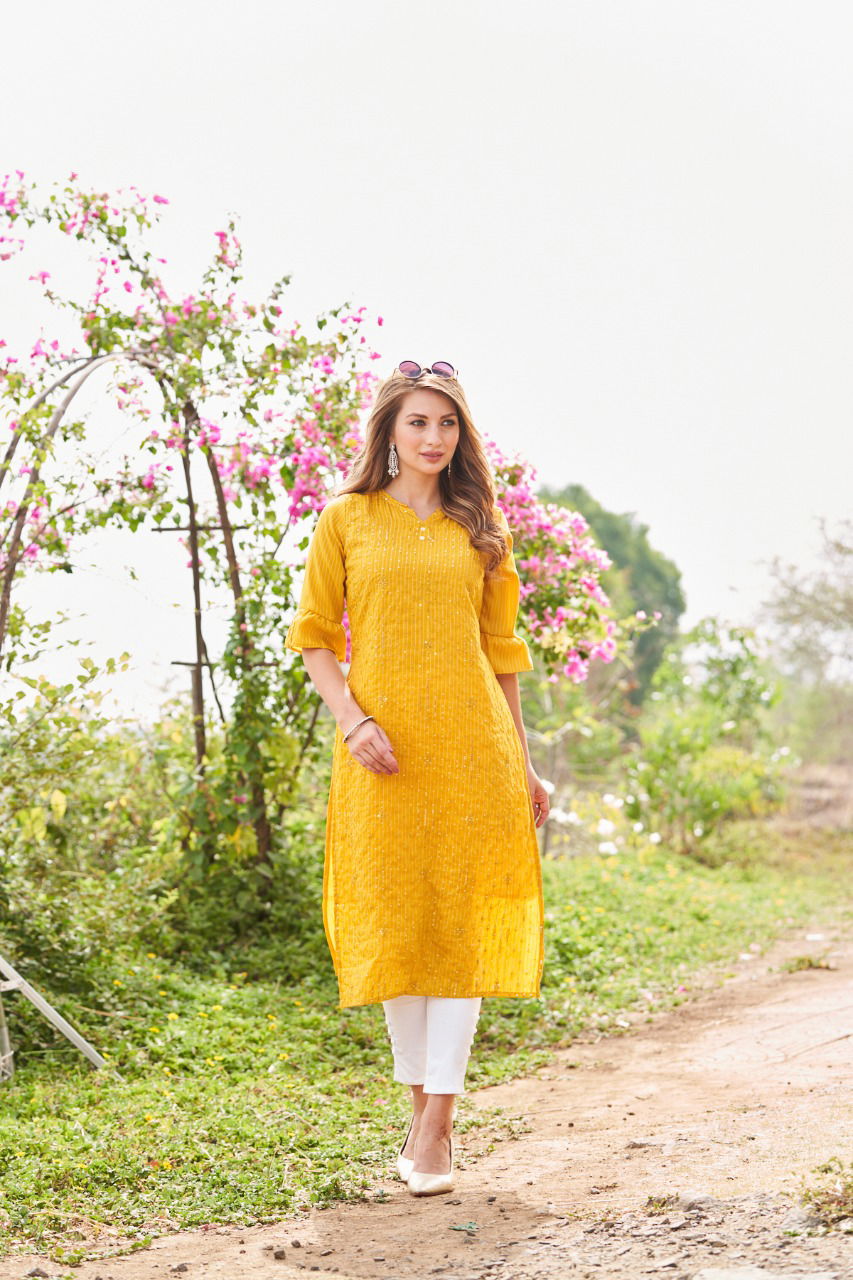 Art Riddhs Hanshika Ethnic Wear Wholesale Kurti Collection